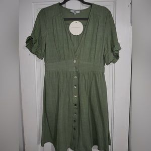 Button Up Midi Dress